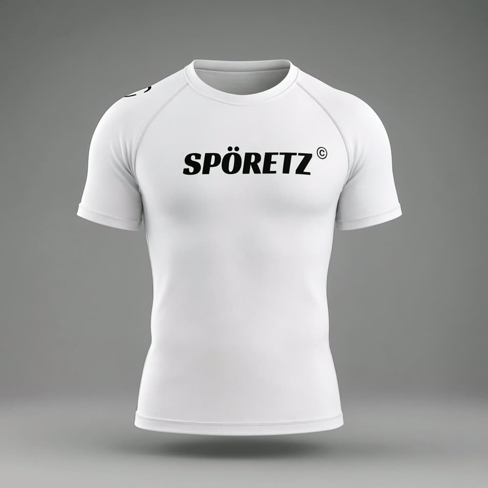 Spöretz rashguard white_001 men's cut, front