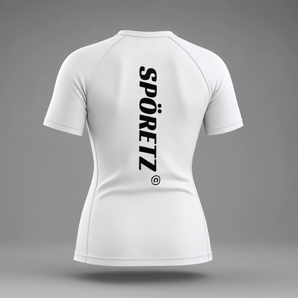 Spöretz rashguard white_001 women's cut, back